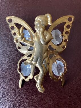 VTG KG&C Butterfly Fairy Window Sun Catcher with Suction Cup